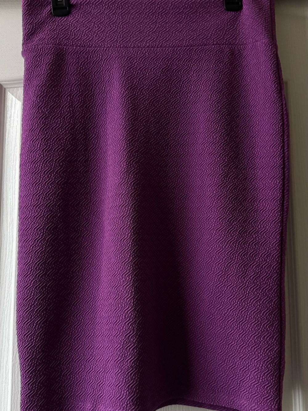 LuLaRoe Rich Purple Textured Pencil Skirt